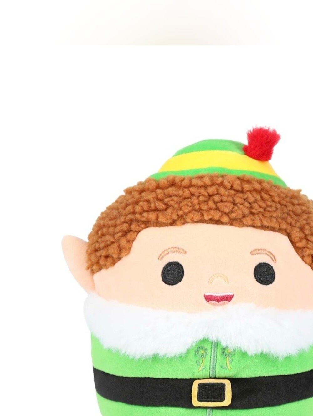 Squishmallows Buddy Elf Plush with Red Pom Hat